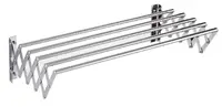 UB Uscator rufe din aluminiu retractabil cu prindere in perete si 5 bare