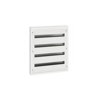 Tablou metalic modular XL³ S 160 montaj aparent 24-module pe rand - RAL 9003 - 4 randuri - 96 module - 740x595x135 mm