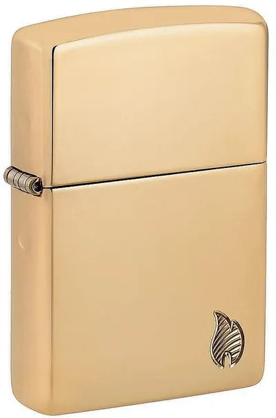 Brichetă Zippo Armor - High Polish Brass Flame Design