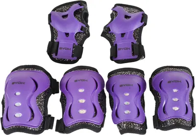 Set de protectii pentru copiiByox - Sparkle, Class B, până la 50 kg, mov