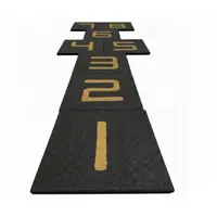 ȘOTRON din dale de cauciuc (cu 8 numere/set): 500X500X40 mm - Negru