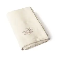 Pătură de yoga din bumbac Bodhi Shavasana 150 x 200 cm - ecru