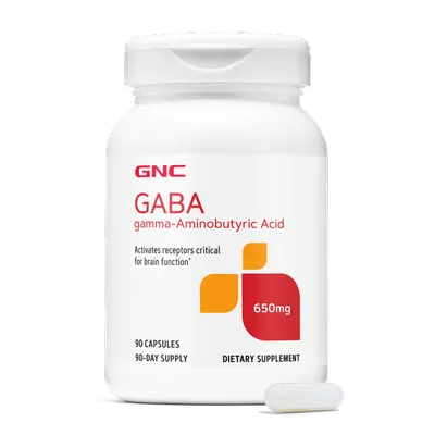 Gaba, 650 mg, GNC | 90 capsule