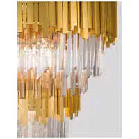 Lampa suspendata GRANE Auriu Metal & Crystal LED E14 20x5W 230V IP20 Fara bec
