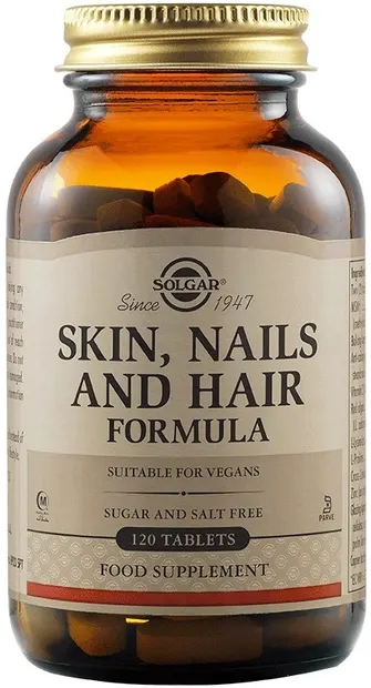 Hair, Skin and Nail Formula, 120 tablete, Solgar