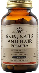 Hair, Skin and Nail Formula, 120 tablete, Solgar