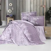 Set cuvertura de pat dublu, 3 piese, Bumbac 100%, 240x260cm, Clasy, BOVA V2