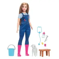Papusa cu accesorii Barbie Careers Veterinar la Ferma