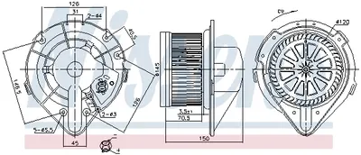 Ventilator habitaclu potrivit AUDI A4 B5; SKODA SUPERB I; VW PASSAT B5, PASSAT B5.5 1.6-4.0 11.94-03.08