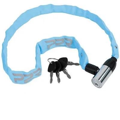 Antifurt Bicicleta lant cu cheie P2R AVENIR 4x650 mm, Albastru
