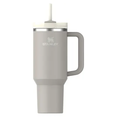 Termos gri deschis cu pai din oțel inoxidabil 1,18 l Quencher H2.0 FlowState Tumbler Ash – Stanley