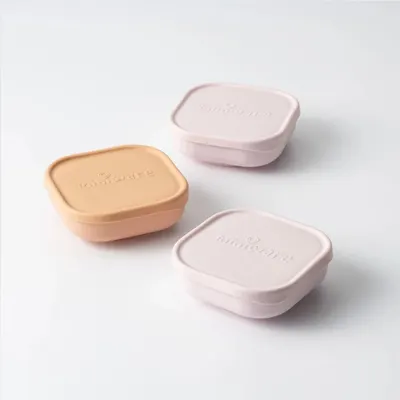 Set 3 boluri pentru hrana bebelusi Miniware Snack Bowl Cotton Candy+Toffee+Vanilla