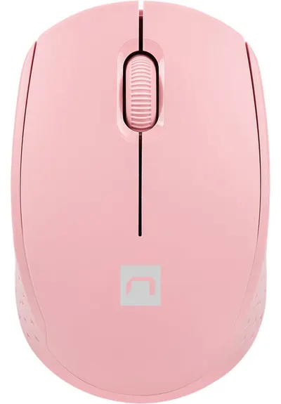 Mouse Natec - Stork, optic, wireless, roz
