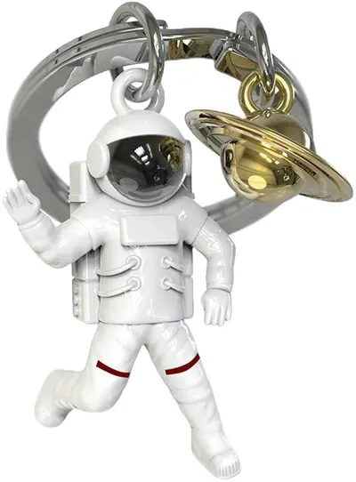 Breloc Metalmorphose - Astronaut & Saturn