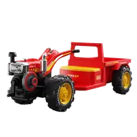 Motocultor electric pentru copii, Kinderauto BJLW1288 70W 12V, telecomanda, rosu