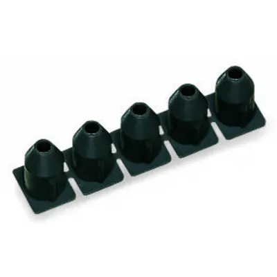 Insulation stop; 0.25 mm²; 5 pieces/strip; dark gray