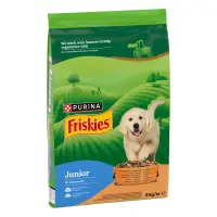 Hrana uscata pentru caini Friskies Junior cu pui legume 8 kg
