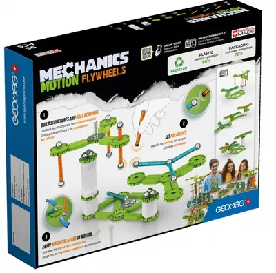 Constructor magnetic Geomag - Mechanics Motion, 96 de piese