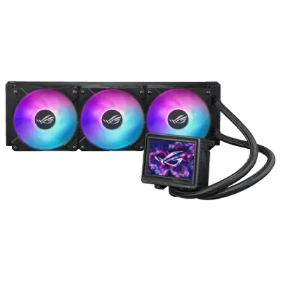 COOLER CPU AIO ASUS ROG RYUJIN III 360 ARGB Extreme, Racire cu Lichid, Display LCD 3.5inch (Negru)