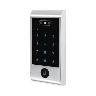 Control acces WiFi cu recunoastere faciala Secukey V6-WIFI, cod PIN, card EM + Mifare, aplicatie Tuya, 5300 utilizatori, IP66