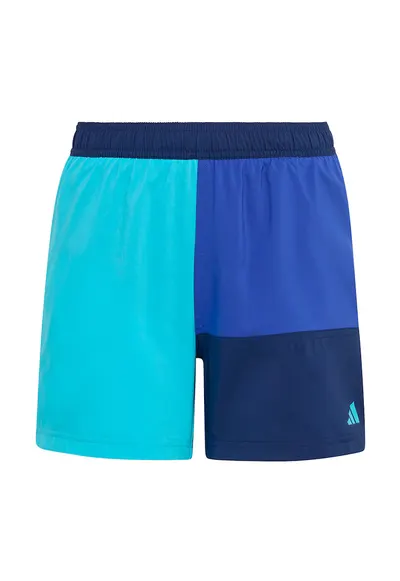 Pantaloni scurti de baie cu logo - Albastru glaciar/Albastru petrol