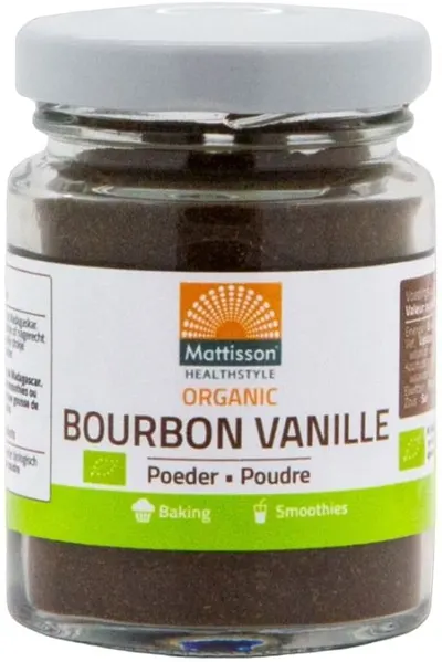 Pudră de vanilie Bourbon, 30 g, Mattisson Healthstyle