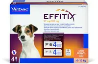 Antiparazitar extern pentru caini talie mica Effitix (4-10 kg), 4 pipete, EXPIRA 31.08.2026