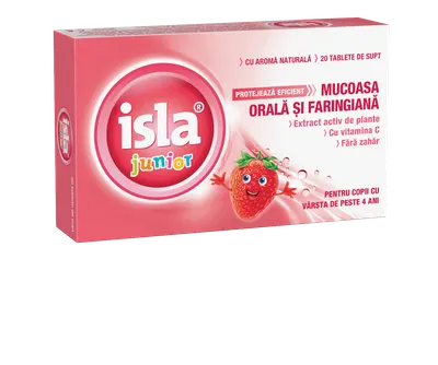 Isla junior aroma de capsuni, 20 tablete, Engelhard Arzneimittel