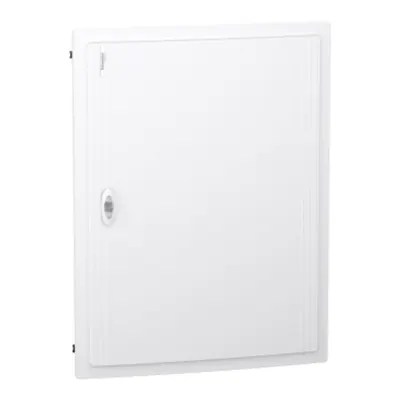 PrismaSet XS, Cofret cu montaj ingropat, 4x24 Module, material plastic, usa plina alba, cu 1 bloc terminal