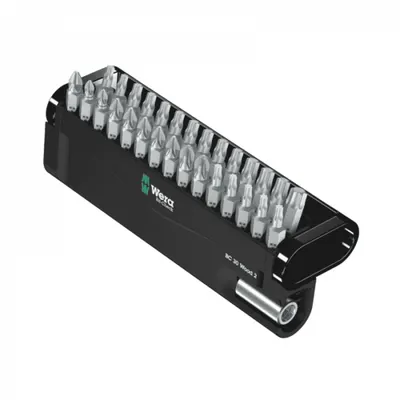 Set de biti cu suport Bit-Check 30 Wood 2 Wera 05057432001, 30 piese