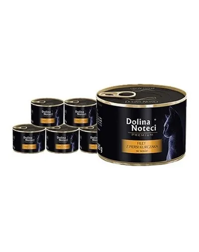 DOLINA NOTECI Premium hrană umedă pisici 12x185 g file piept pui