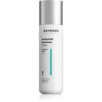 SKINSOO PurifyCell Exosome Toner calmant tonic pentru reglarea cantitatii de sebum.