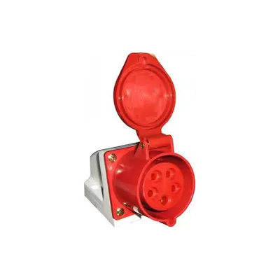 Priza Fixa Ht-125 32a Ip44 3p+n+e 400v