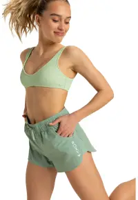 Pantaloni de scurti de baie cu snur Wave 2 - Verde sparanghel