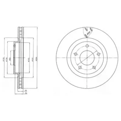 Disc frana DELPHI BG4246