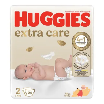 Huggies Extra Care nr.2, 3-6 kg | 24 bucati
