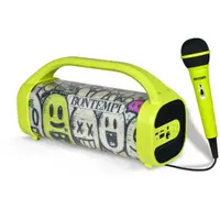 Boxa wireless, Bontempi, Cu 1 microfon Wireless, Lumini RGB, Pentru copii, Green
