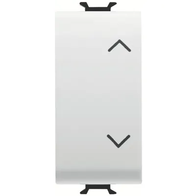 Intrerupator cu trei cai 2P, 250V CA, 10AX, simbol SUS-JOS, 1 modul, alb lucios, Gewiss GW10122