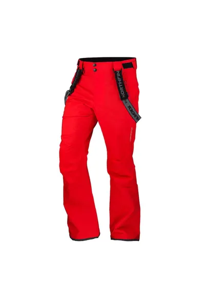 Pantaloni clasici de schi 10K/10K pentru barbati Ishaan - Rosu
