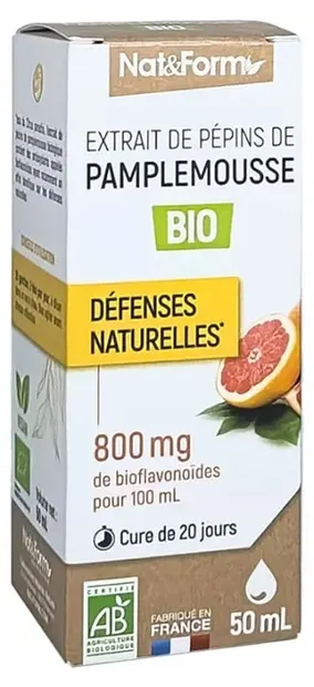 Extract din semințe de grapefruit, 50 ml, Nat&Form