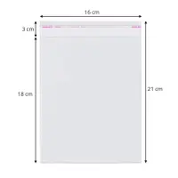 Pungi cu clapetă adezivă - lungimi între 2 și 40cm (set 1000 buc) - 16x21cm