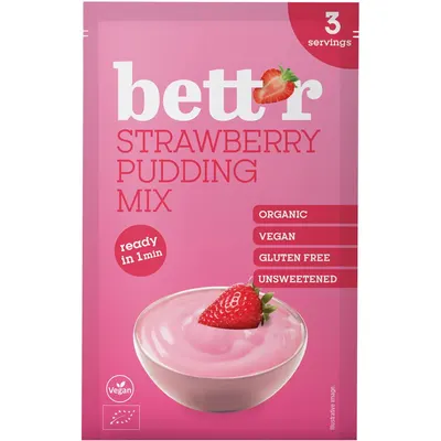 Mix pentru Budinca de Capsuni Ecologic/Bio 30g