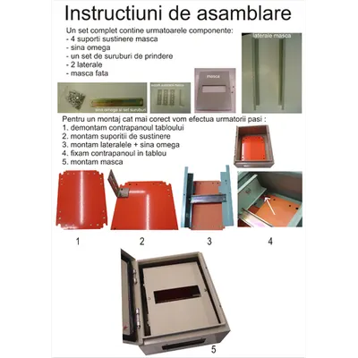 Kit masca + sina DIN 30x25x15cm - 8 module
