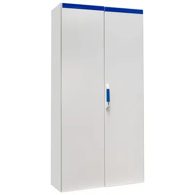 Dulap compact cu doua usi, 2000x1000x400mm, RAL 7035