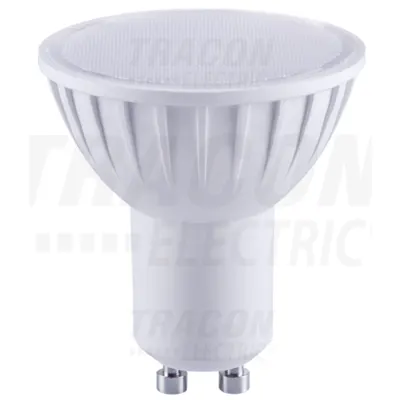 Sursa spot cu LED SMD, cu carcasa din material plastic SMDGU105CW 230 V, 50 Hz, GU10, 5 W, 320 lm, 6000 K, 120°, EEI=A+