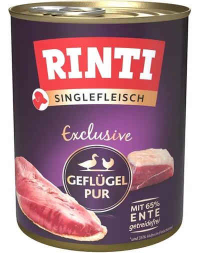 RINTI Singlefleisch Exclusive Poultry Pure hrana cu pasare, monoproteina 800 g