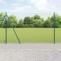 vidaXL Gard hexagonal cu bază din beton 100 x 1,6 m Verde Plasă