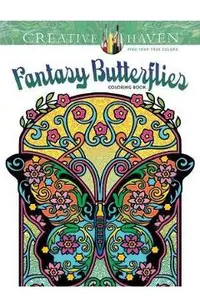 Creative Haven Fantasy Butterflies Coloring Book