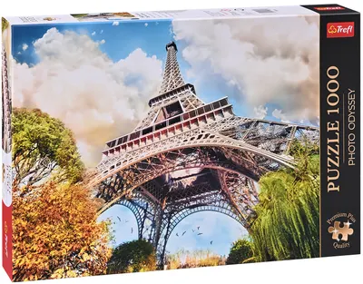 Puzzle Trefl din 1000 de piese - Turnul Eiffel din Paris, Franța