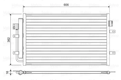 Radiator AC condensator cu uscator potrivit IVECO DAILY V 2.3D 3.0D 09.11-02.14